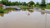 Car stuck in water in East St. Louis, flash flooding concerns after overnight storms