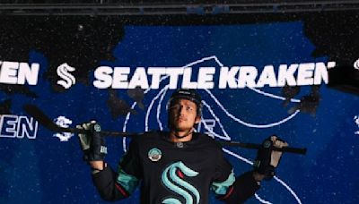 First Look At Brandon Montour In Kraken Gear