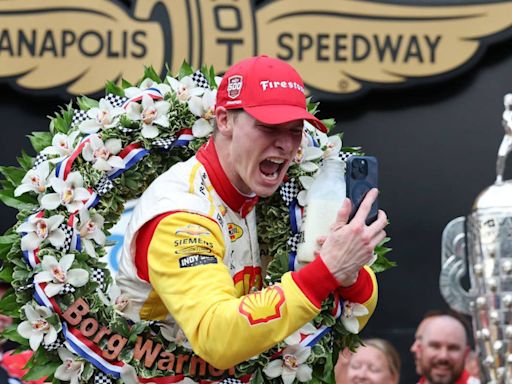 Indianapolis 500: Josef Newgarden wins crash-filled race at Brickyard