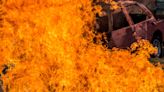 Woman Jumps From Burning Jeep Onto Highway | NewsRadio WIOD | Florida News
