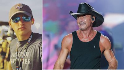 Meet Tim McGraw's lookalike nephew Timothy Wayne who is joining him on tour