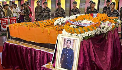 Mortal remains of Captain Brijesh Thapa, killed in gunfight with terrorists, brought to Bengal