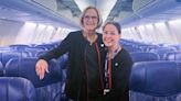 Grandmother and granddaughter flight attendant duo hit the skies