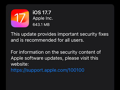 對 iOS 18 抱觀望？那先來更新 iOS 17.7