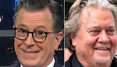 Stephen Colbert Gives Trump Pal Steve Bannon A Stinging Prison Send-Off