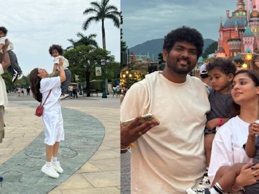 Nayanthara and her husband Vignesh Shivan visit Disneyland Hong Kong with twins Ulagam and Uyir; share adorable PICS