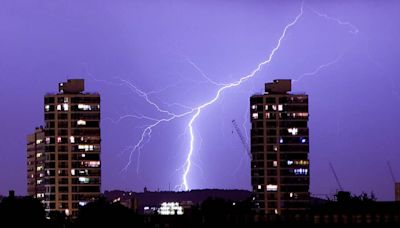 UK storms mapped as Britain faces lightning and huge downpours