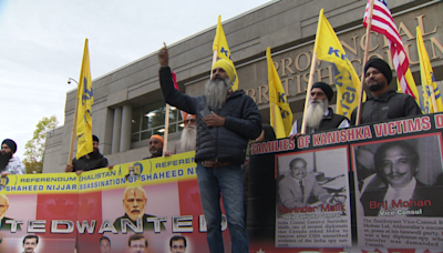 Surrey Sikh demonstrators rally outside murder case courtroom