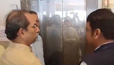 Fadnavis-Uddhav Thackeray chance elevator encounter 'lifts' political temperature in Maharashtra