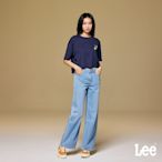 Lee 女款 牛仔寬褲 淺藍洗水