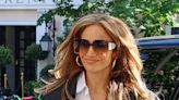 Jennifer Lopez looks like a member of the royal family with this ear-hugging bouffant hairstyle