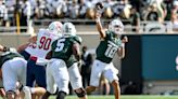 Michigan State football tangles Richmond 45-14 led by Noah Kim and Nathan Carter