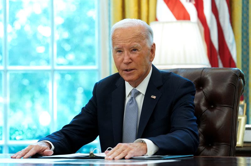 Biden to hail US economic progress after Fed rate cut, no victory lap yet, officials say