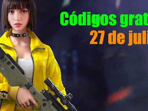 Free Fire | Códigos de hoy sábado 27 de julio de 2024: recompensas gratis