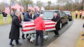 Hundreds attend the Bourne burial of Vietnam War vet Charles Connolly, who died homeless