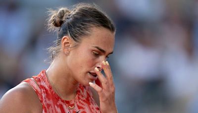 Tennis-Injured Sabalenka not 100% ready for Wimbledon but refuses to give up hope