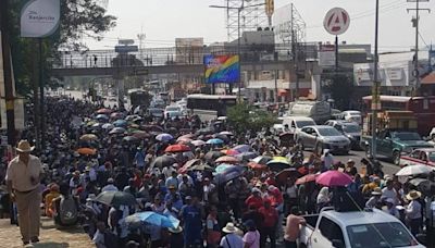 Maestros de la CNTE protestan en Oaxaca por “represión” y actos “porriles” del Estado