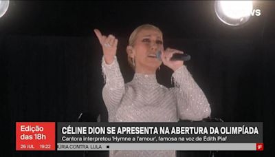 Céline Dion canta em abertura das Olimpíadas e volta aos palcos após meses de hiato