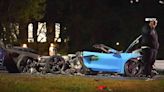 C8 Corvette And BMW Crash, Catching On Fire