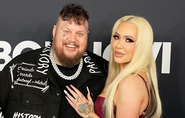 Jelly Roll's wife hits back at critics after meeting her 'hall pass'