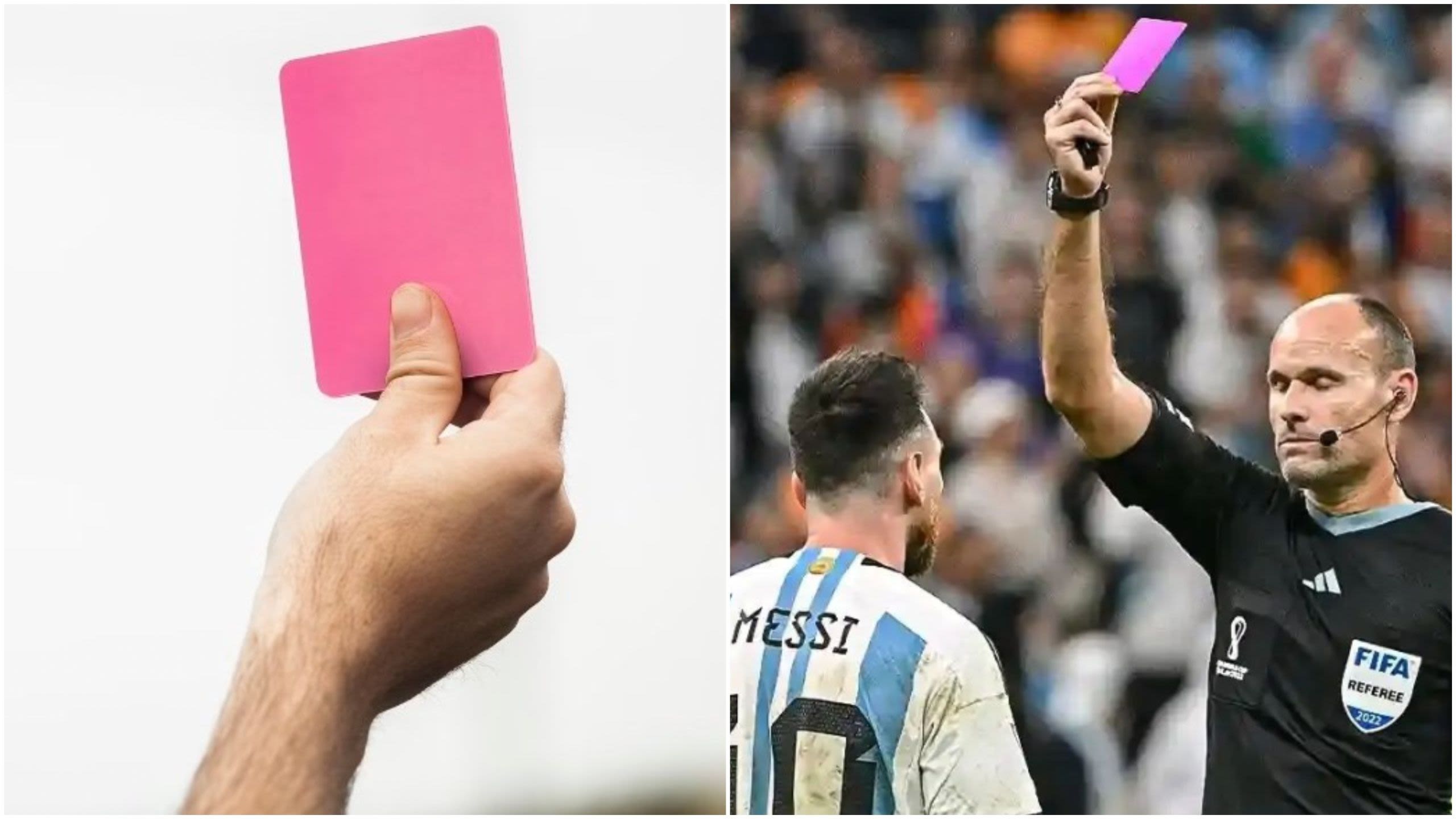 Pink cards will be used by referees at this summer's Copa America