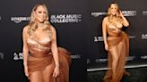 Mariah Carey Goes Sheer in Schiaparelli Dress to Receive Global Impact Award at Recording Academy’s Black Music Collective Event