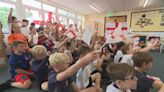 Primary school students roar on England in British Sign Language | ITV News