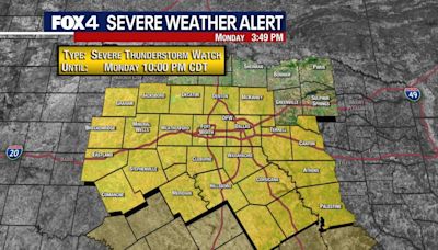 Dallas weather: Severe Thunderstorm Warning in effect for North Texas