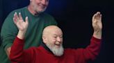 Glastonbury founder Sir Michael Eavis performs classics on stage in emotional return