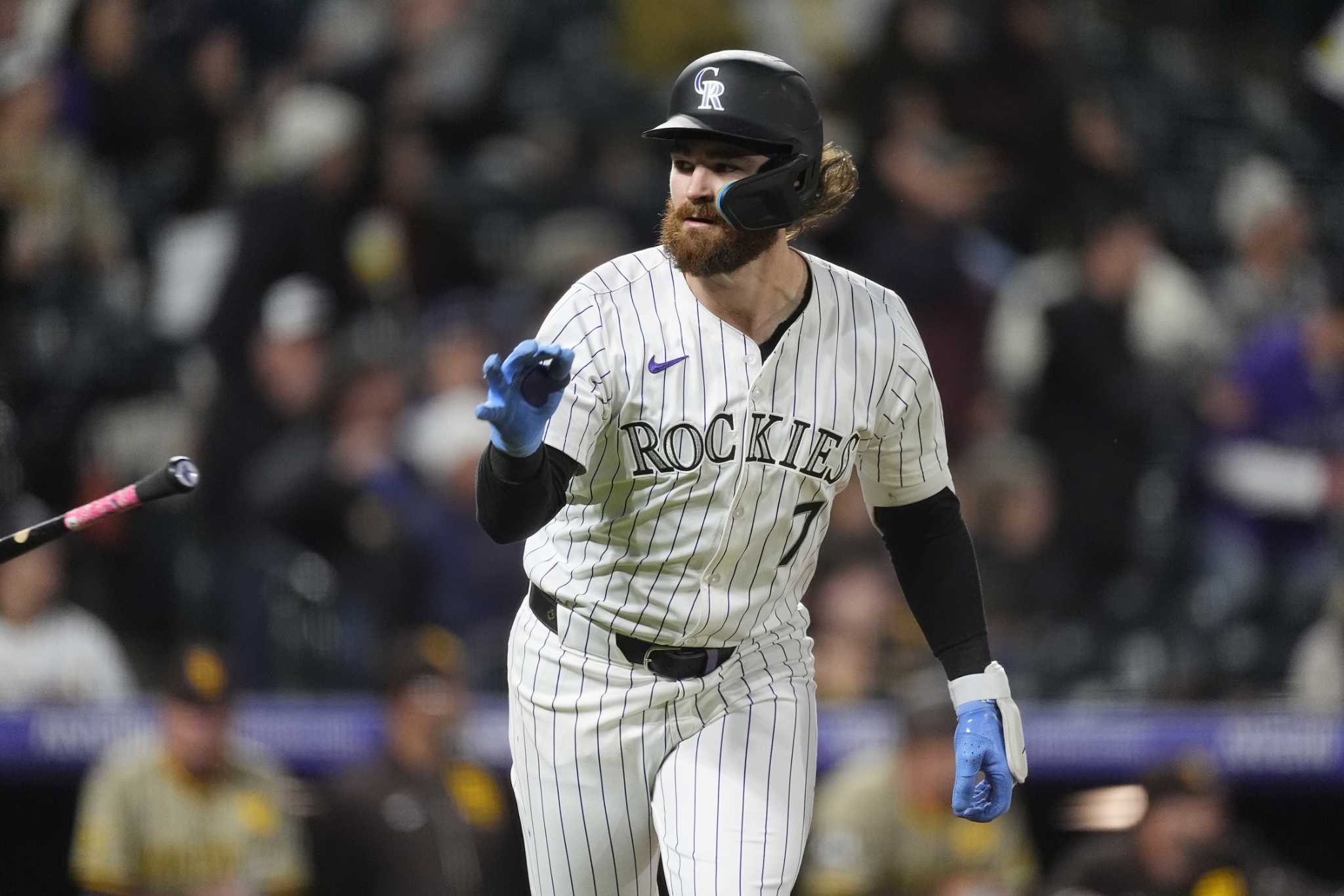 Rodgers' grand slam sparks Rockies over Padres 7-4 for 2nd win in 10 games