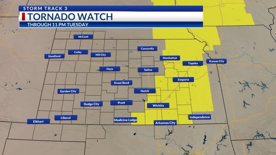 Storm Reports: Tornado watches, warnings issued for parts of eastern Kansas