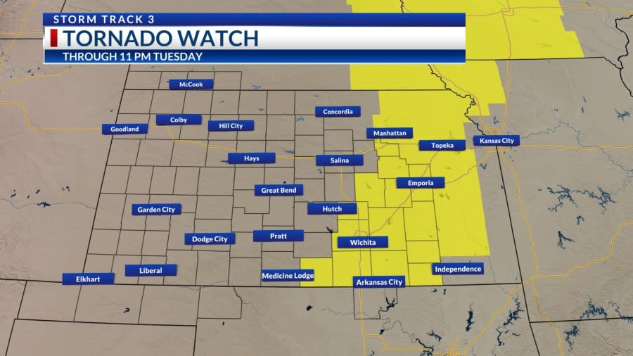 Storm Reports: Tornado watches issued for parts of eastern Kansas