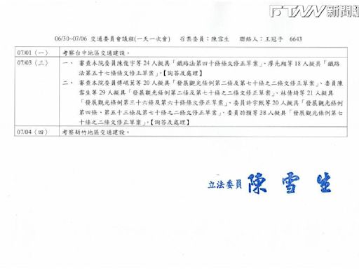 快訊／藍營啟用國會調查權！ 交通委員會週三討論「鏡電視調查專案小組」運作