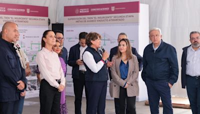 Sheinbaum acompaña a López Obrador a supervisar obras en Edomex y CDMX