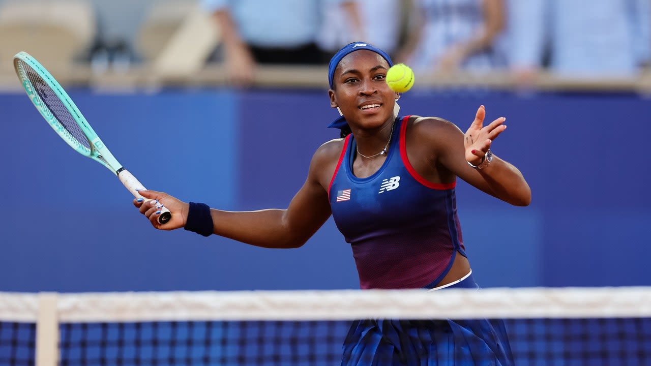 Coco Gauff Wins the First Solo Match of Her Olympic Career in a Style All Her Own