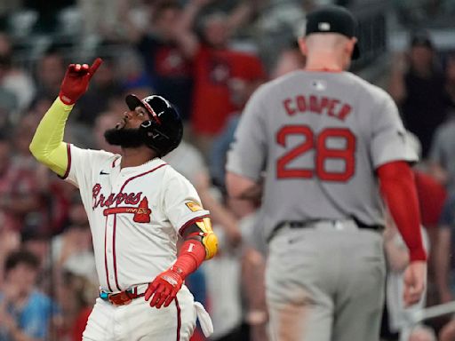 Marcell Ozuna delivers run-scoring single in 8th as Braves end 3-game skid, beat Red Sox 4-2