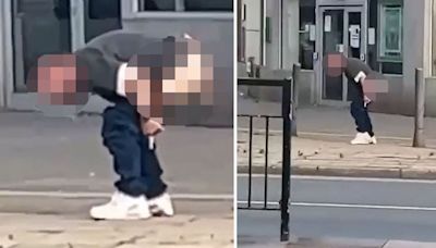 Man's vile act in UK town turns stomachs as witness shouts 'that's dirty that'