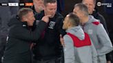 West Ham vs Leverkusen descends into chaos with huge brawls & COACH sent off