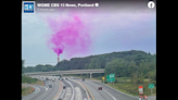 Plumes of purple smoke fill parts of Maine sky for two days in a row. What’s going on?