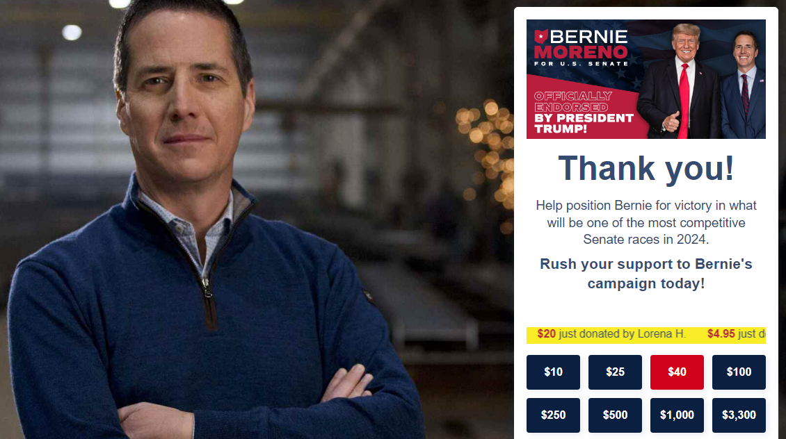 Bernie Moreno: The Bitcoin Supporter With $12M In Backing From Pro-Crypto Super PAC