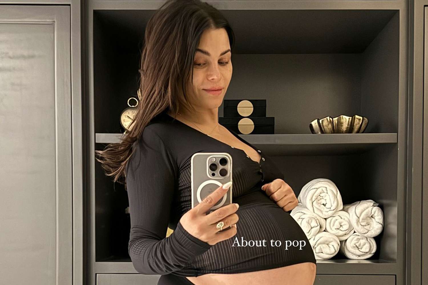 Pregnant Jenna Dewan Says She's 'About to Pop' and Dealing with ‘Lotsa Braxton Hicks’