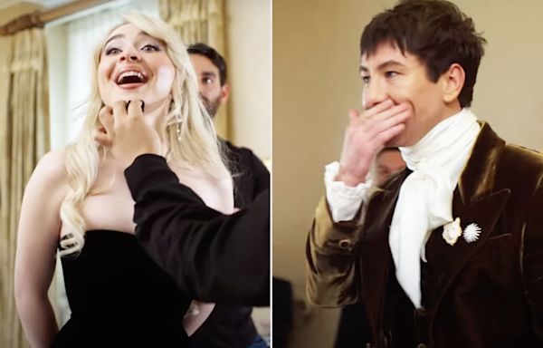 Sabrina Carpenter and Barry Keoghan's 2024 Met Gala First Look Was Caught on Camera— and They Share a Kiss!