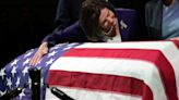 Nancy Pelosi Embraces Dianne Feinstein's Casket In Emotional Moment