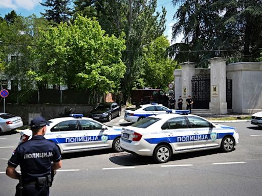 Two detained after attack outside Israeli embassy in Belgrade