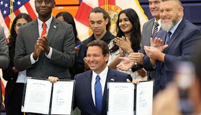 DeSantis said public schools were religious when U.S. began. Is he right?