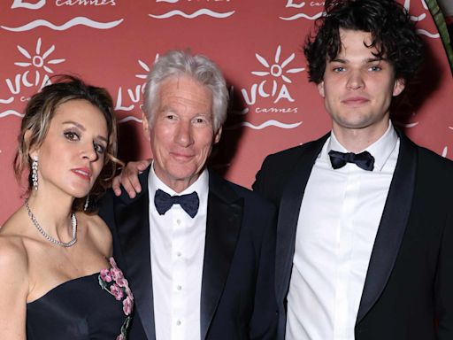 Richard Gere Steps Out with Son Homer and Wife Alejandra Silva at Cannes Film Festival Afterparty