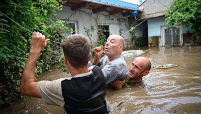 In pictures: Storm Boris brings heavy floods to central, eastern Europe