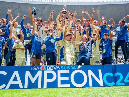 América Sub-14, campeón con hijos de 'Chucho' Benítez y Santiago Baños