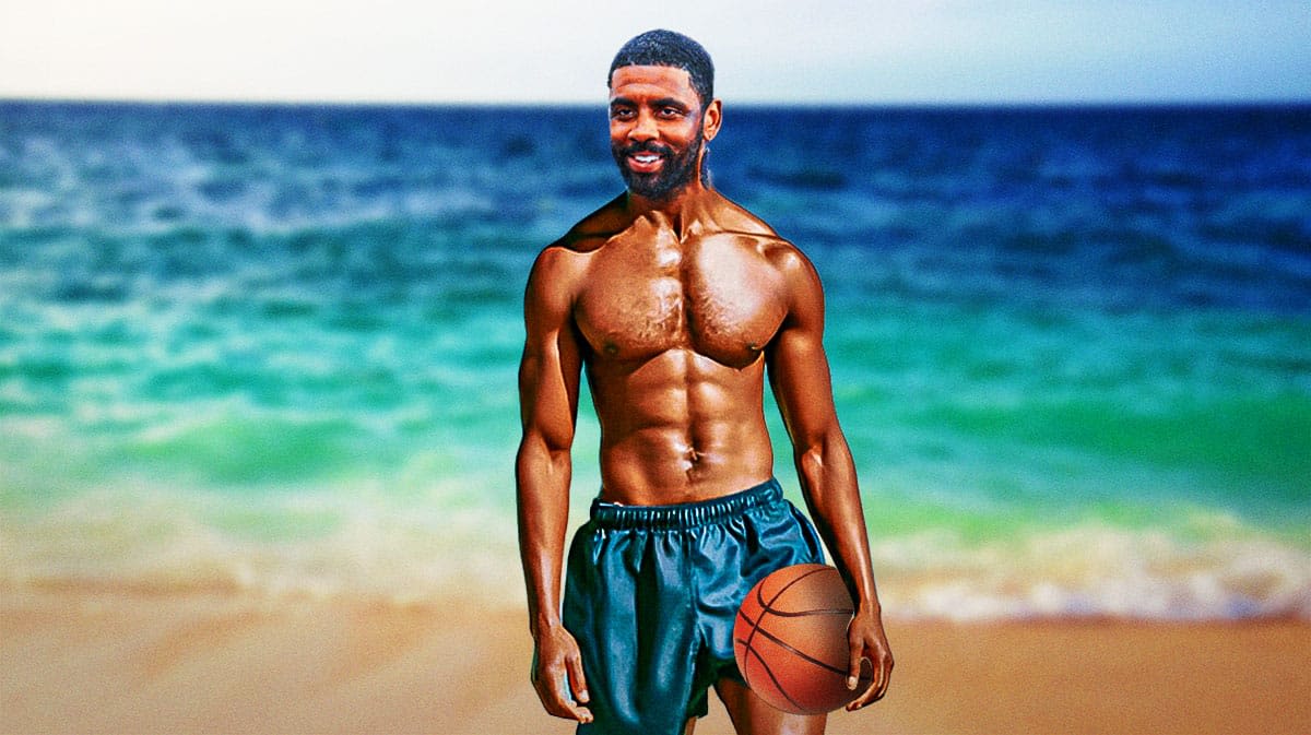 Mavericks' Kyrie Irving goes viral for kids basketball teaching moment