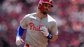 Bryce Harper homers in return from daughter's birth as Phillies beat Reds 5-0 for 5th shutout